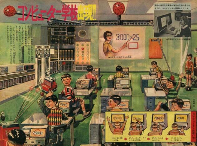 1900s JAPANESE COMIC
A comic displayed in a Japanese
newspaper from the 1900s predicting that schools would be run by robots by 2011.
PHOTO COURTESY: LISTVERSE